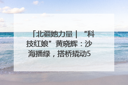 北疆她力量｜“科技红娘”黄晓辉：沙海播绿，搭桥撬动5.3亿研发