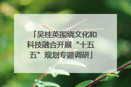 吴桂英围绕文化和科技融合开展“十五五”规划专题调研