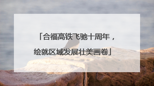 合福高铁飞驰十周年，绘就区域发展壮美画卷