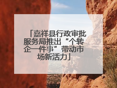 嘉祥县行政审批服务局推出“个转企一件事”带动市场新活力