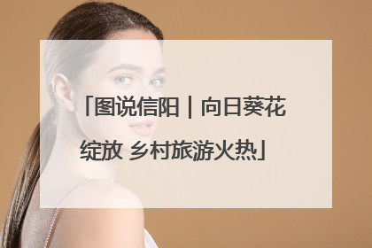 图说信阳｜向日葵花绽放 乡村旅游火热