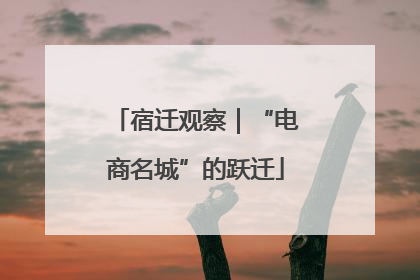 宿迁观察｜“电商名城”的跃迁