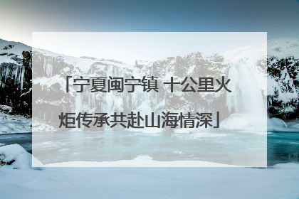 宁夏闽宁镇 十公里火炬传承共赴山海情深