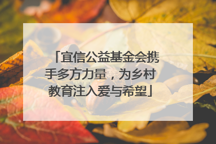 宜信公益基金会携手多方力量，为乡村教育注入爱与希望