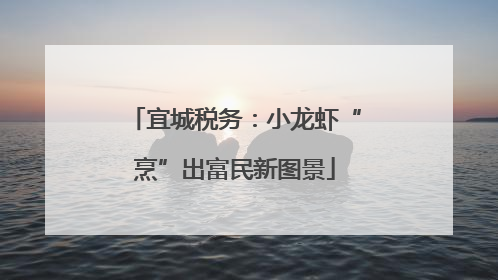 宜城税务：小龙虾“烹”出富民新图景