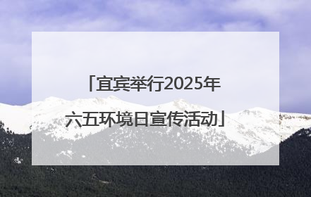 宜宾举行2025年六五环境日宣传活动