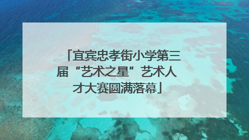 宜宾忠孝街小学第三届“艺术之星”艺术人才大赛圆满落幕