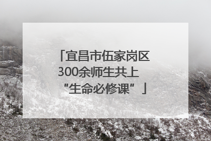 宜昌市伍家岗区300余师生共上“生命必修课”