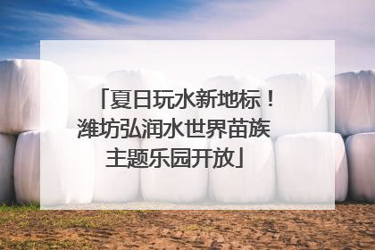夏日玩水新地标！潍坊弘润水世界苗族主题乐园开放
