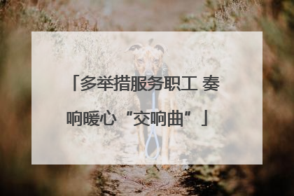 多举措服务职工 奏响暖心“交响曲”