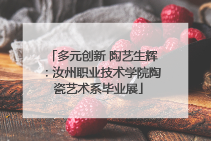 多元创新 陶艺生辉：汝州职业技术学院陶瓷艺术系毕业展