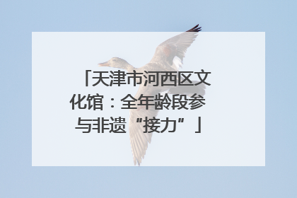 天津市河西区文化馆：全年龄段参与非遗“接力”