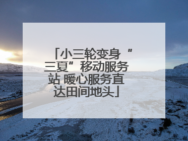 小三轮变身“三夏”移动服务站 暖心服务直达田间地头