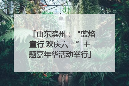 山东滨州：“蓝焰童行 欢庆六一”主题嘉年华活动举行