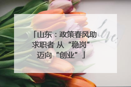 山东：政策春风助求职者 从“稳岗”迈向“创业”
