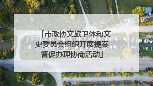 市政协文旅卫体和文史委员会组织开展提案督促办理协商活动
