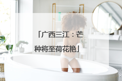 广西三江：芒种将至荷花艳