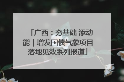 广西：夯基础 添动能｜增发国债气象项目落地见效系列报道