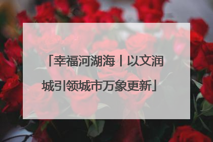 幸福河湖海丨以文润城引领城市万象更新