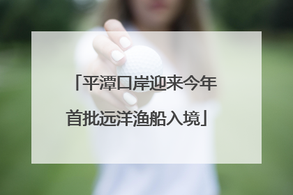 平潭口岸迎来今年首批远洋渔船入境