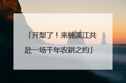 开犁了！来楠溪江共赴一场千年农耕之约