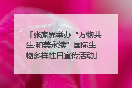 张家界举办“万物共生·和美永续”国际生物多样性日宣传活动