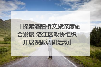 探索洛阳桥文旅深度融合发展 洛江区政协组织开展课题调研活动