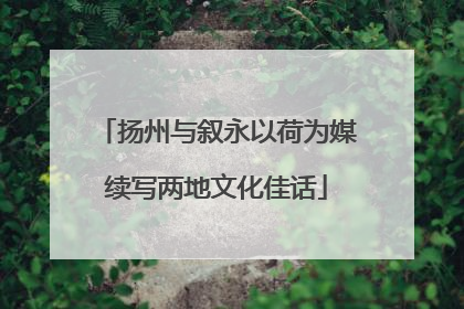 扬州与叙永以荷为媒续写两地文化佳话