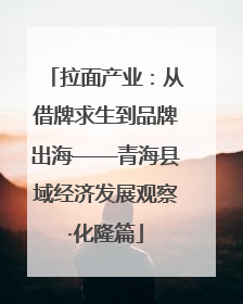 拉面产业：从借牌求生到品牌出海——青海县域经济发展观察·化隆篇