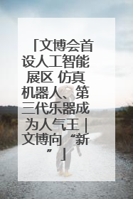 文博会首设人工智能展区 仿真机器人、第三代乐器成为人气王｜文博向“新”