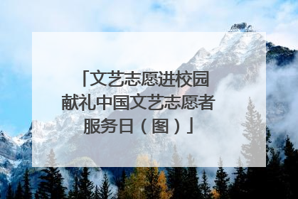 文艺志愿进校园 献礼中国文艺志愿者服务日（图）