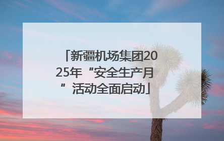 新疆机场集团2025年“安全生产月”活动全面启动
