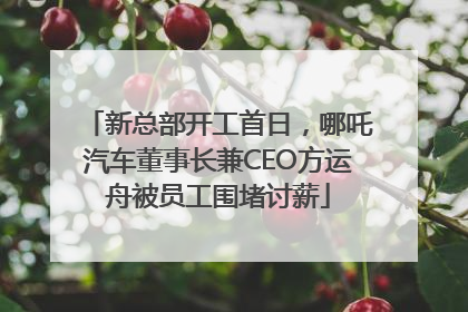 新总部开工首日，哪吒汽车董事长兼CEO方运舟被员工围堵讨薪