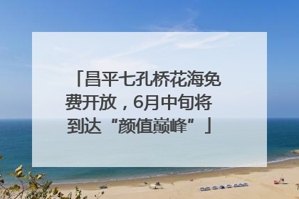昌平七孔桥花海免费开放，6月中旬将到达“颜值巅峰”