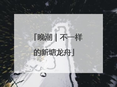 晚潮｜不一样的新塘龙舟