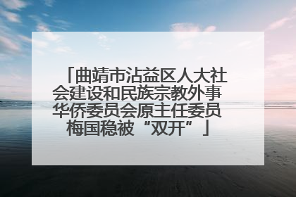 曲靖市沾益区人大社会建设和民族宗教外事华侨委员会原主任委员梅国稳被“双开”