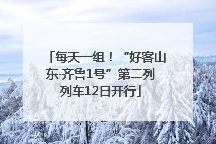 每天一组！“好客山东·齐鲁1号”第二列列车12日开行