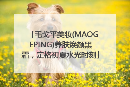 毛戈平美妆(MAOGEPING)养肤焕颜黑霜，定格初夏水光时刻