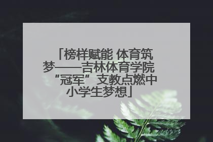 榜样赋能 体育筑梦——吉林体育学院“冠军”支教点燃中小学生梦想