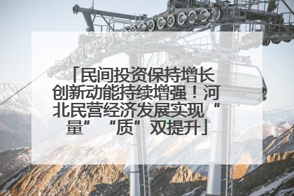民间投资保持增长 创新动能持续增强！河北民营经济发展实现“量”“质”双提升