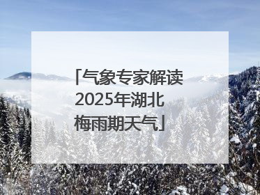 气象专家解读2025年湖北梅雨期天气