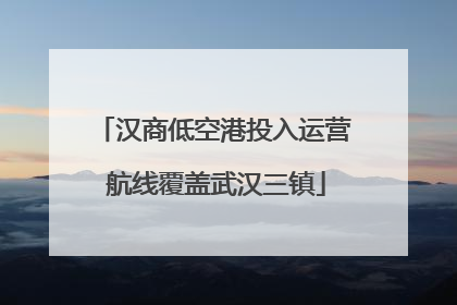 汉商低空港投入运营 航线覆盖武汉三镇