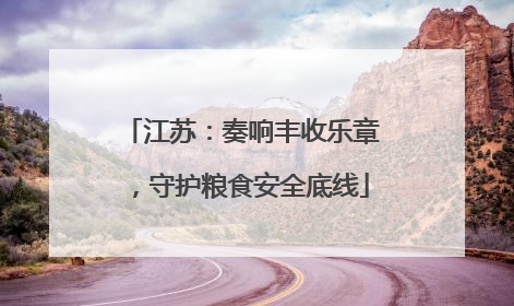 江苏：奏响丰收乐章，守护粮食安全底线