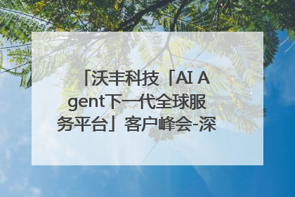 沃丰科技「AI Agent下一代全球服务平台」客户峰会-深圳站圆满落幕！