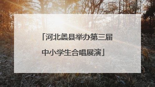河北蠡县举办第三届中小学生合唱展演