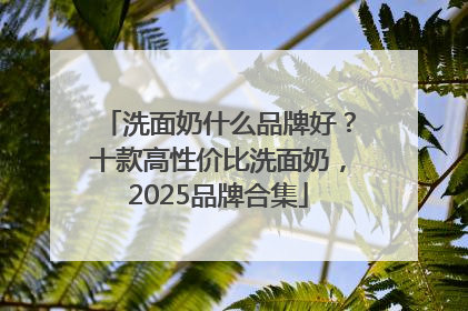 洗面奶什么品牌好？十款高性价比洗面奶，2025品牌合集