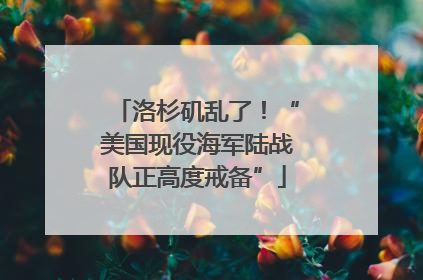洛杉矶乱了！“美国现役海军陆战队正高度戒备”