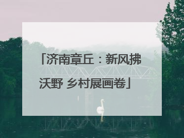 济南章丘：新风拂沃野 乡村展画卷