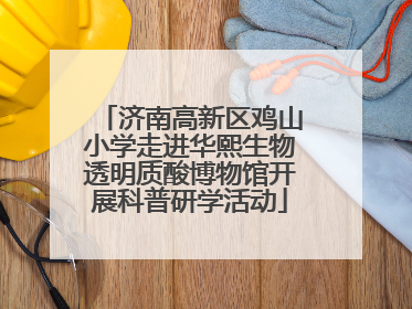 济南高新区鸡山小学走进华熙生物透明质酸博物馆开展科普研学活动