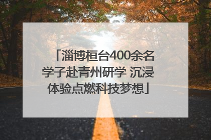 淄博桓台400余名学子赴青州研学 沉浸体验点燃科技梦想